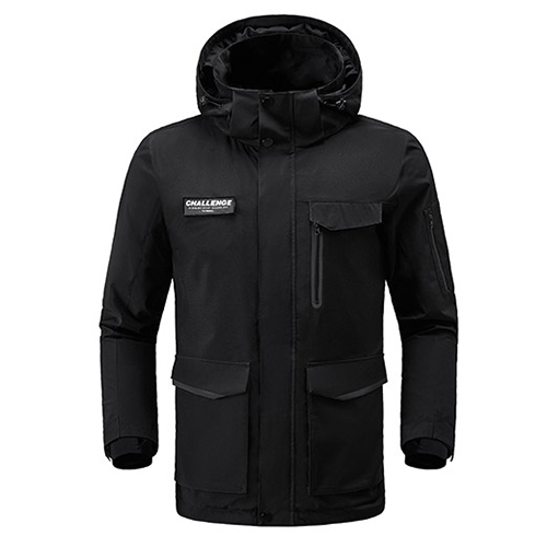 ULEEMARK men's multifunctional super storage travel jacket Black